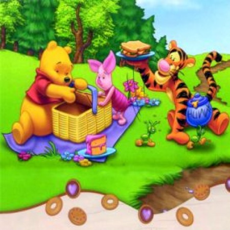 Puzzle magnetic Winnie the pooh 1